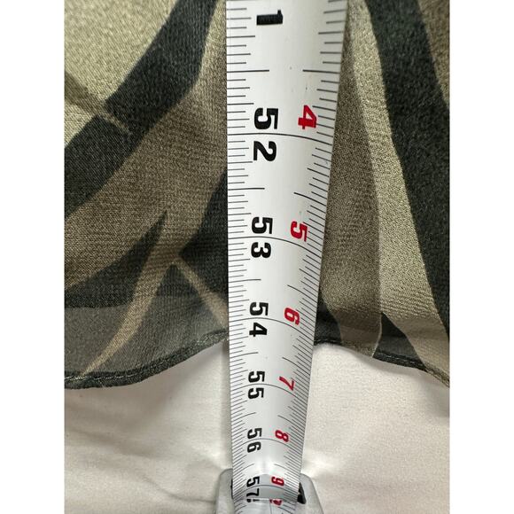 Bridgetown Collection 100% Silk Palm Leaf Maxi Dress XL - Picture 5 of 8